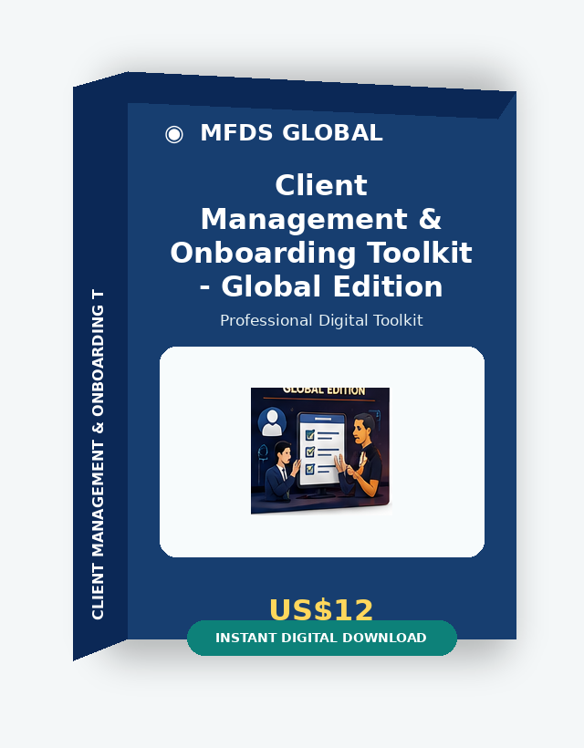 MFDS Client Management & Onboarding Toolkit - Global Edition cover