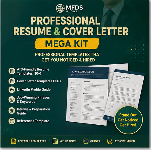 Professional Resume & Cover Letter Mega Kit cover