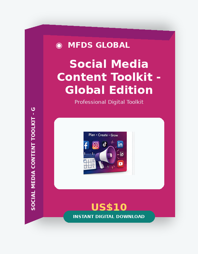 MFDS Social Media Content Toolkit - Global Edition cover